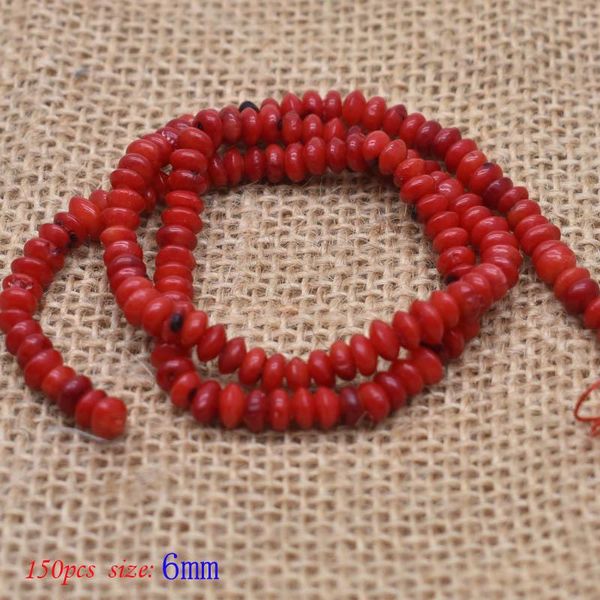 

натуральный камень красные коралловые бусины нерегулярность геометрия круглый квадратный формы spacer beas для ювелирных изделий изготовлени