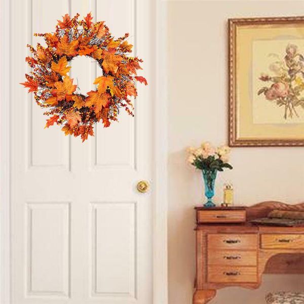 

autumn berry wreath thanksgiving halloween door home decor1