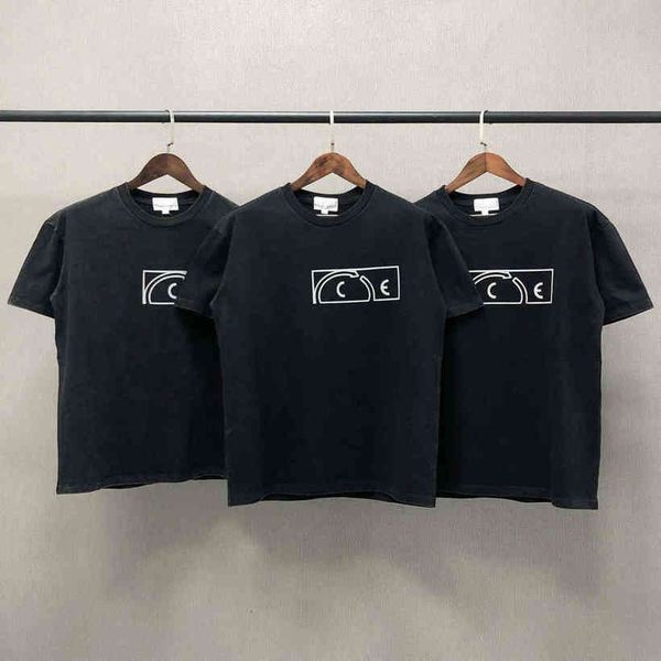 

japanese fashion brand ce 3m reflecting herbs dark grey cavepmt oversized tea streetwear women's t-shirts, White;black