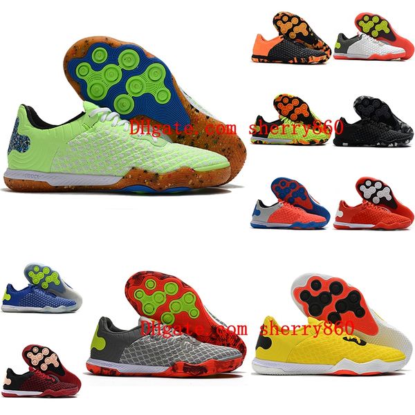 

2022 mens soccer shoes react gato ic cleats reactgato indoor football boots scarpe da calcio sneakers original, White;red