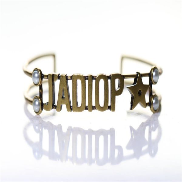 

2020 design white resin beads retro gold decorative bracelet elegant temperament delicate wrist delivery, Black