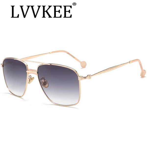 

sunglasses 2021 lvvkee fashion brand designer luxury men vintage women sun glasses gradient lens square eyewear male uv400, White;black