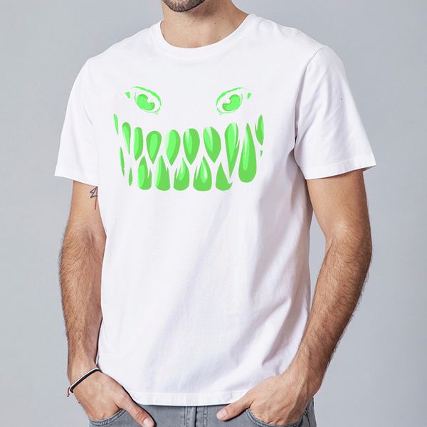 

printed t shirt 2020 fashion casual tee men's summer short sleeve round neck, White;black