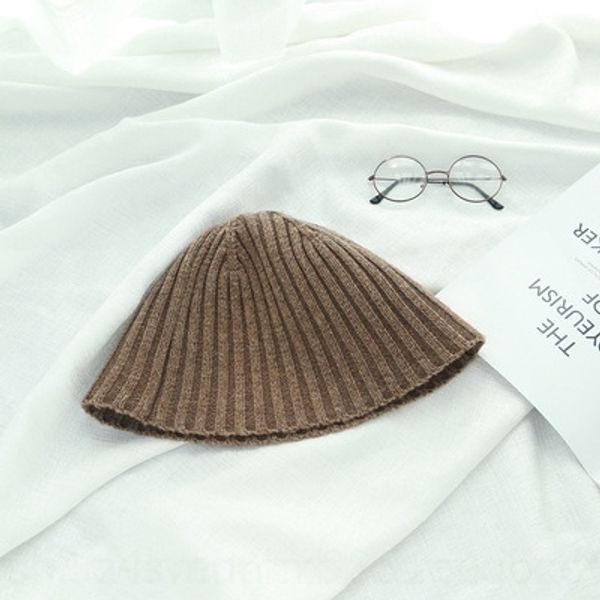 

mvai winter outdoor knitted hat girls fashion warm beanie pom big fur ball wool hat ladies skull pom plain crochet ski women men caps ljja30, Brown;gray