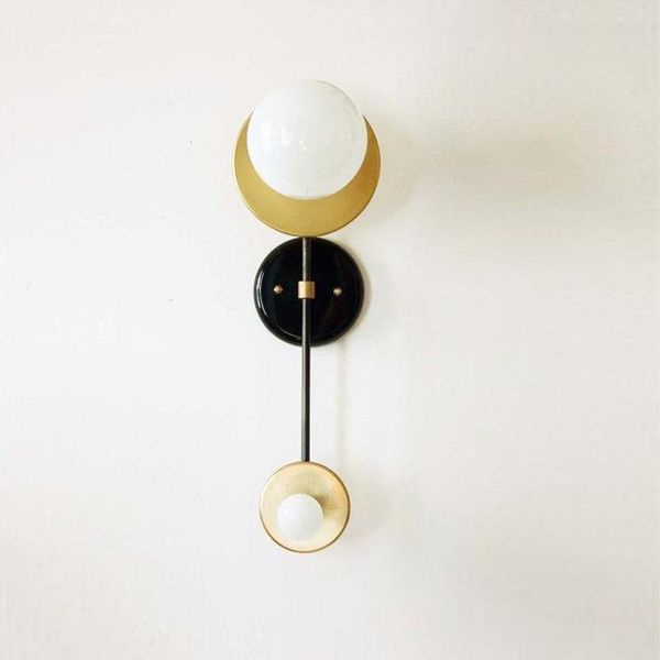 

wall lamp loft nordice blue light bedroom rope corridor living room