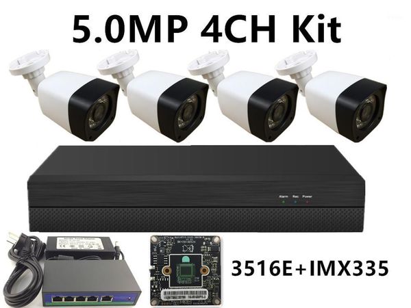 

4ch ip surveillance kit 5.0mp 4.0mp 3.0mp 2.0mp ip camera irc nightvision 48v poe switch nvr cms xmeye p2p cloud plastic1