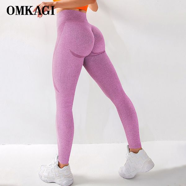 

omkagi high waist seamless legging gym sport pants femme push up fitness elastic workout women sport yoga leggings women 201202, Black