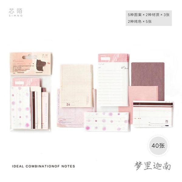 

2016 heets pack ins creative different size diary creative folded planner notepad school supplies note writing memo pads h