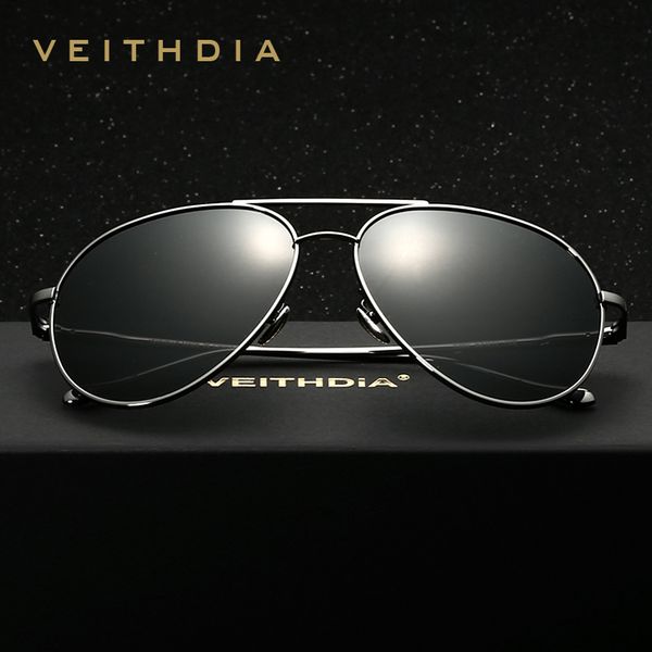 

veithdia brand fashion sun glasses polarized coating mirror driving aviation sunglasses oculos male eyewear for men/women