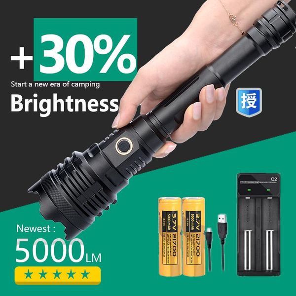 

[ jamiefire led] powerful torch usb rechargeable tactical hunting 21700 zoom lamp led flash light zoomable
