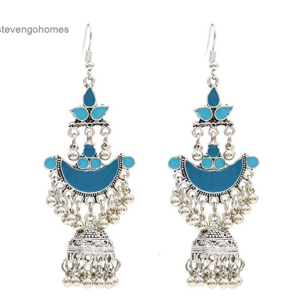 

popular new clap fashion street tassel bell exaggerated earrings, Golden