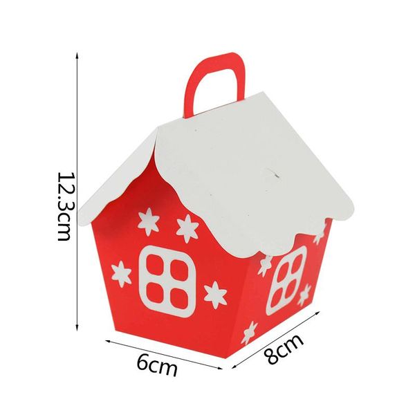 

10 шт. рождественские конфеты box bags santa claus подарочная коробка diy cookie упаковка сумка с рождественской рождественской вечеринками