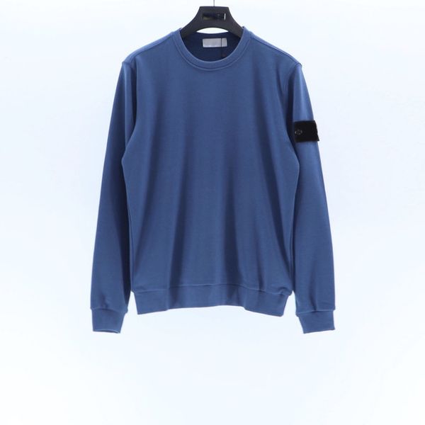 

13 colors compass patched basic island round neck sweatshirt men women badge embroidery stone men and women pullovers sweatshirts 0113, Black
