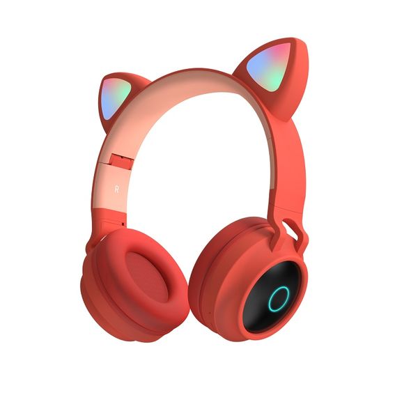 Gato bonito orelhas fone de ouvido sem fio bluetooth jogo fones de ouvido fones de ouvido explosão e-sports