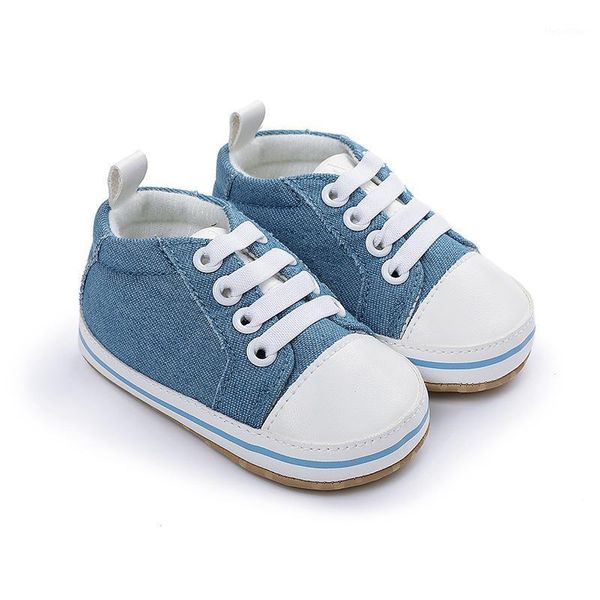 

first walkers yoxikora 2021 spring lace-up cotton fabric soft-soled baby toddler shoes for girls and boys 0-6-18months kids walkers1