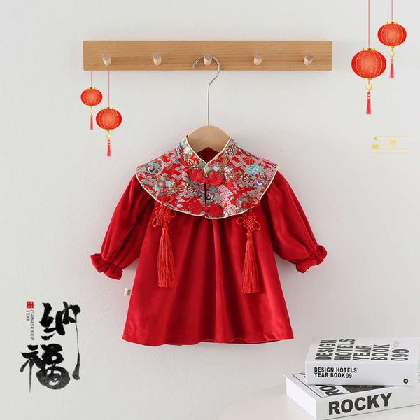 

girls' plush winter 2020 new chine children's red baby's first year drs cq011, Red;yellow