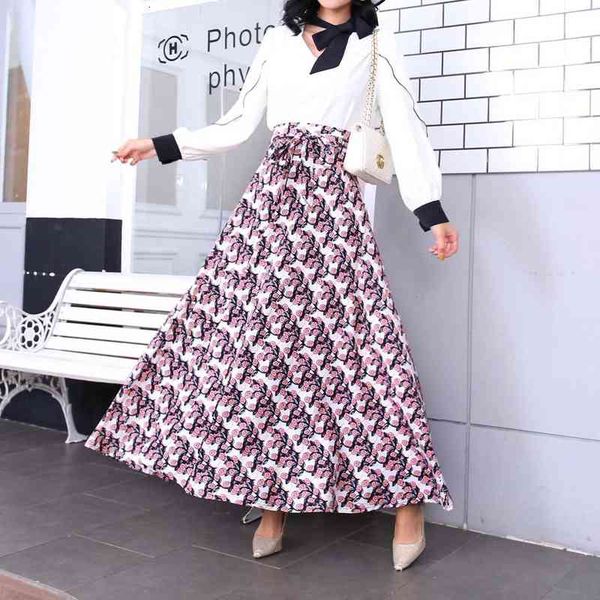 

casual dresses standing pas's dresses printed casual skirt, Black;gray