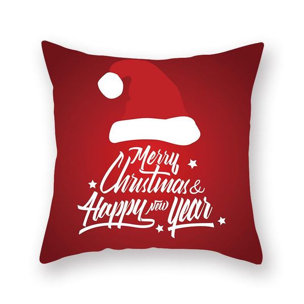 

christmas decorations 45cm pillowcase cushion cover decor for home polyester printed covers sofa year