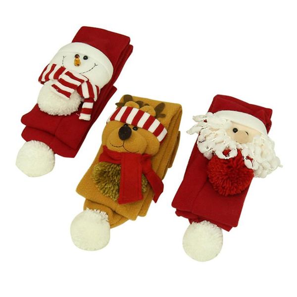 

scarves christmas santa claus snowmen and bear soft wrap winter warm scarfs supplies gift for friends, Blue;gray
