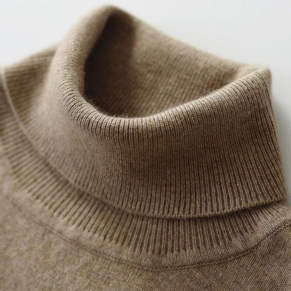 

spring autumn casual turtleneck wool sweater men's pullover solid simple cashmere undershirt large size men sweaters jumper1, White;black