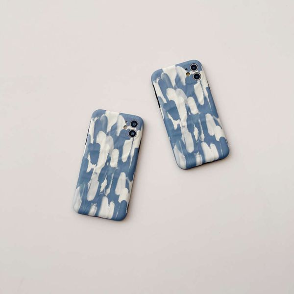 

3ins style art oil painting is suitable for 12pro / max 11 mobile phone case 7p japan south korea 8plus men's and women's vip x