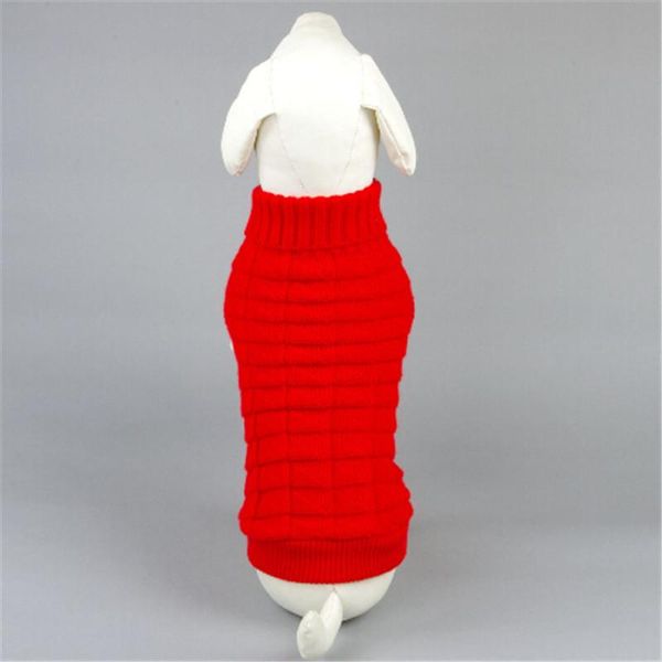 

dog apparel solid color pet clothes winter chihuahua puppy woolen warm sweater knitwear clothing for