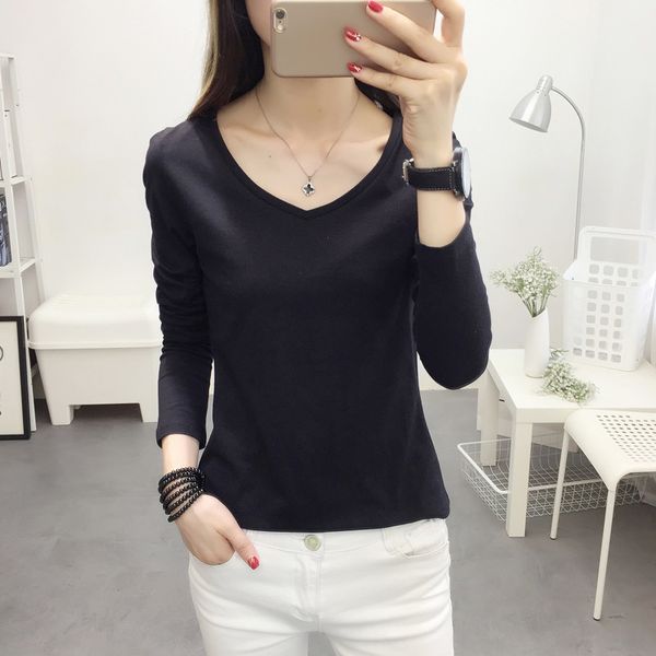 

2021 new high-fashion turtleneck female t of striped women cotton fall femme casual t-shirts thin wxf696 27ya, White