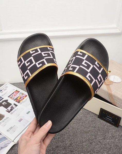 

2021 the latest indoor and outdoor sandals designers recommend men's and women's flat-soled sandals, fashion women's flat-sol, Black
