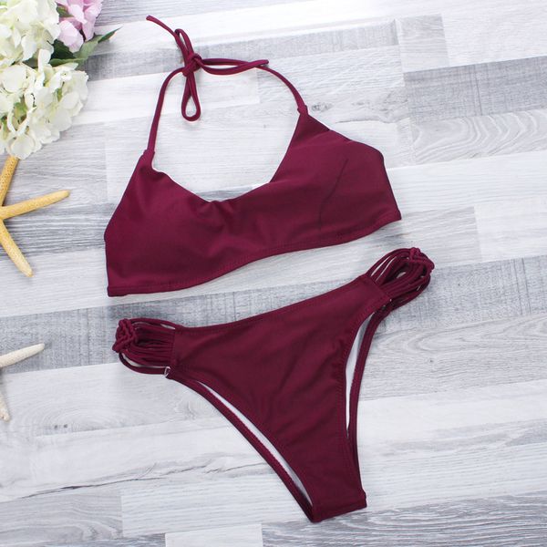 

new fashion woven bikini two piece swimsuit kld1714, White;black