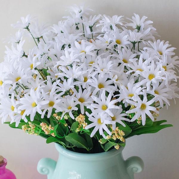 

Wedding Favors And Gifts 1 Bunch 18 Head Daisy Flowers Fake Artificial Flower Flores Artificiales Para Decoracion Hogar