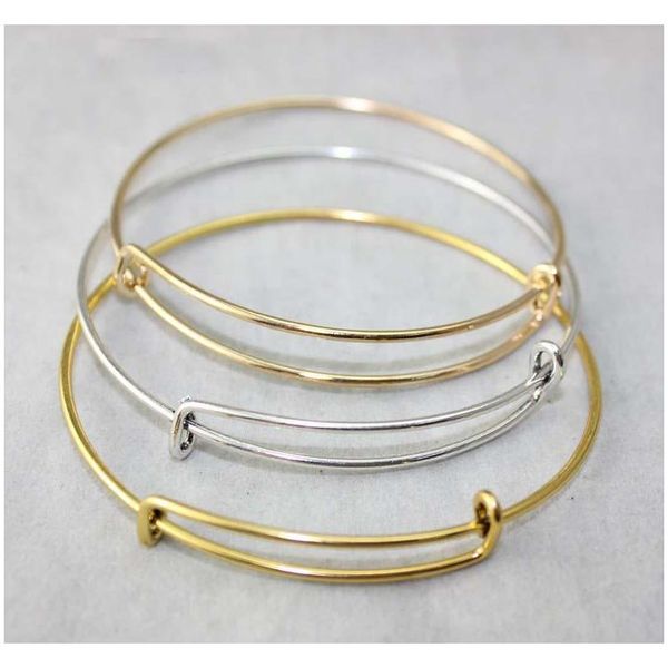 

new fashion expandable wire bangle bracelets diy jewelry pick size cable wire bangle adjustable charm bracelet accessories wholesale m4olw, Black
