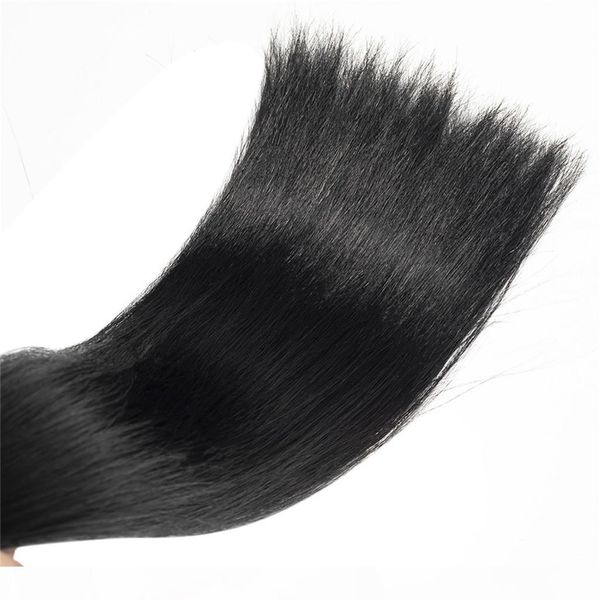 

brazilian black straight double drawn flat tip pre bonded extension 100g keratin 100% remy unprocessed virgin human hair