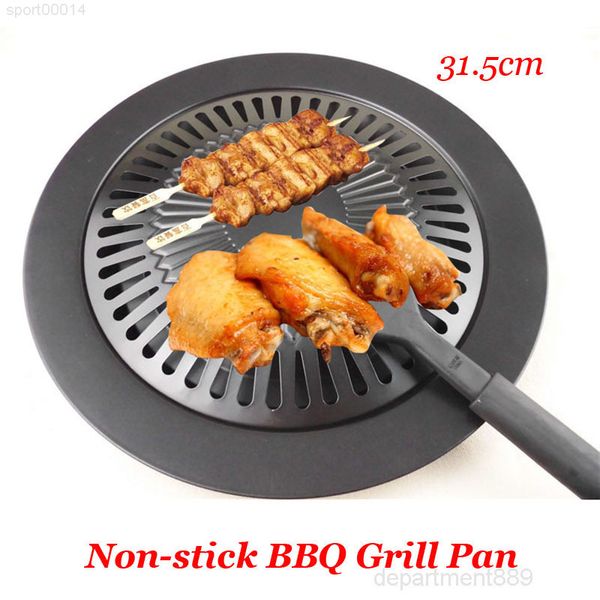 

a-eco-friendly cooking tools non -stick gas grill pan refined iron black barbecue frying roasting pans outdoor saucepan panela sartenes