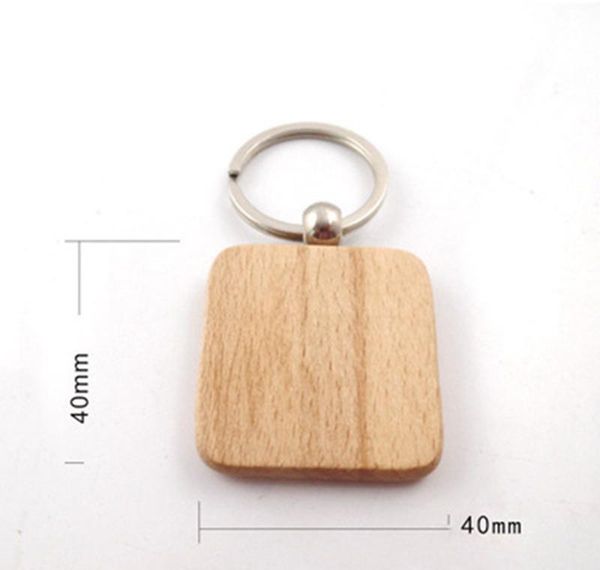 

creative wooden keychain key chains round square rectangle shape blank wood key rings diy key ho jllehm yy_dhhome, Silver