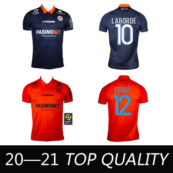 

20 21 maillot montpellier hsc soccer trackys 2020 2020 2021 delort maillot de foot savanier lecomte labord chotard mavididi футбольные рубаш, Black;yellow