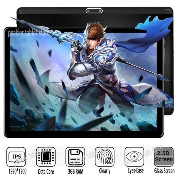 

new google android 7.0 octa core 10 inch tablet pc 3gb ram 32gb rom 5mp wifi gps 4g lte 2.5d tempered glass 1920*1200 ips1