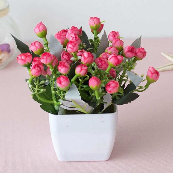 

modern flower bonsai potted realistic artificial in pot fake home decor