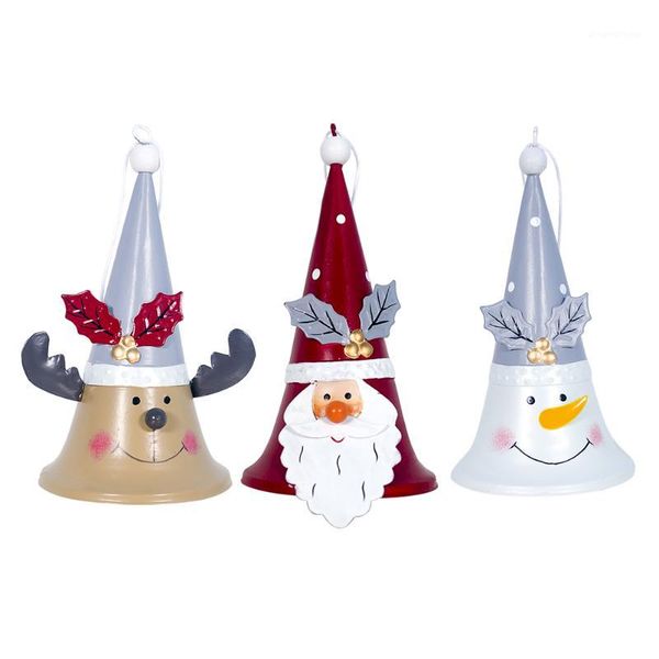 

3pcs santa claus hanging bell christmas hanging ornaments christmas xmas tree crafts tree decorations1