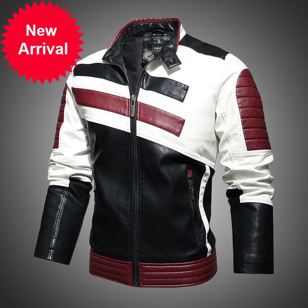

winter wear turtlenecks washed retro velvet leather jacket of plutonium european size men's jackets, Black;brown