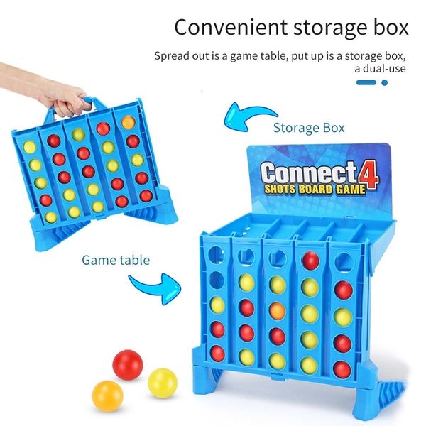 

connect 4 game 1 set board game entertainment connect sport educational puzzle toy finger basketball shoot game festival gift y200421