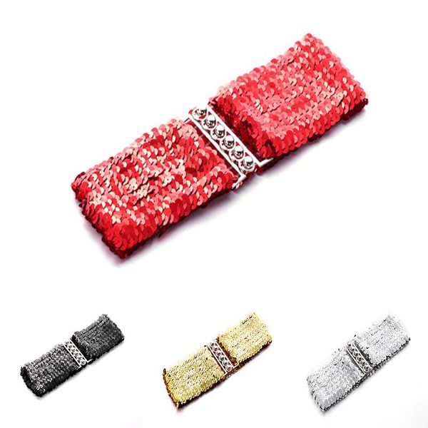 

sequined elastic waistband mirror sequined new womens wide belts corset belt elastic belts for woman, Black;brown
