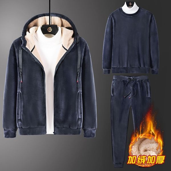 

2021 Hoodies T-shirt Pants Winter New Arrival Thick, High-quality Men Hoodie Men's Size -4xl B1EZ, Gray