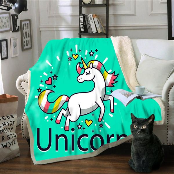 

cute blanket cartoon fleece blanket travel sherpa for kids adults on bed sofa bedding decor