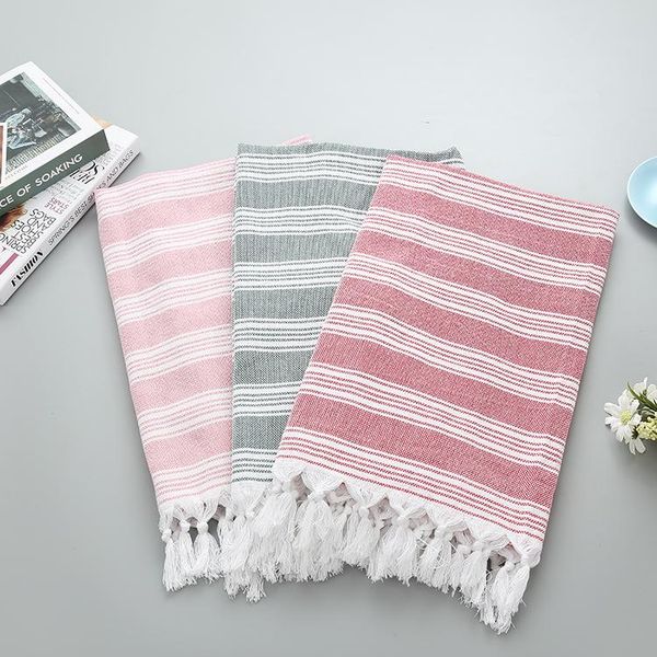 

towel striped turkish beach cotton tassel big spa gym yoga 100*180cm travel camping shawl sunscreen towels