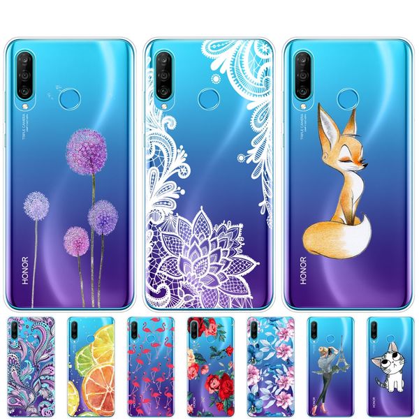 

for honor 20 lite phone case on huawei honor 20 lite back cover bumper etui coque silicone tpu shockproof russian version