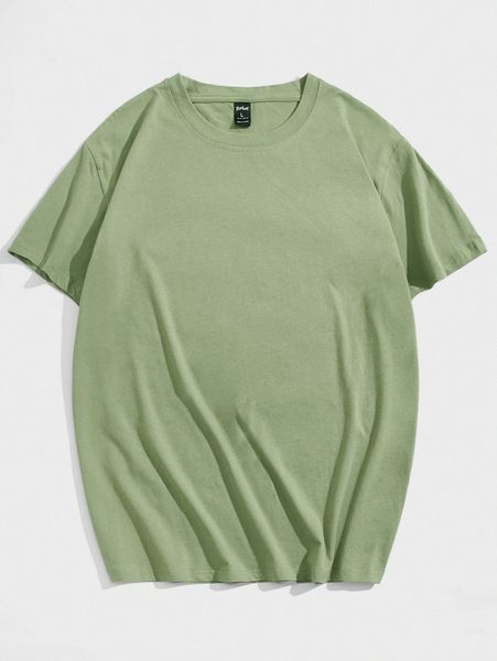 

romwe guys round neck tee n6bq#, White;black