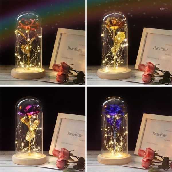 

24k gold rose foil plated gold rose wedding decoration golden decor flower flores artificiales para decoracion1