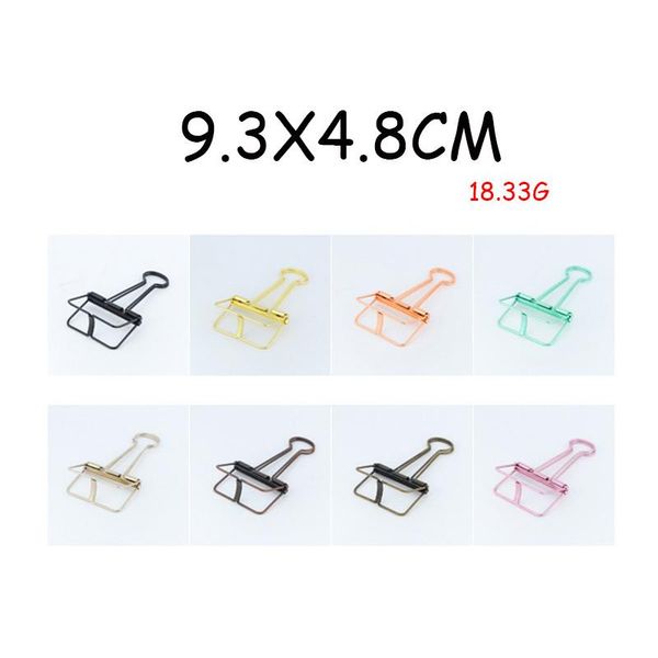 

5шт металлические связующие зажимы творческие, погружные твердые цветные заметки письма бумажные клипы школьные канцтовары офисные принадлеж
