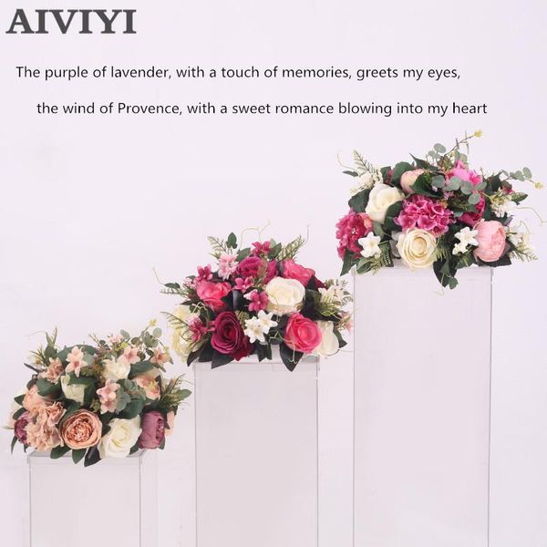 

artificial silk flower ball diy all kinds of flowers heads wedding decoration road lead wall l shop window decor t station