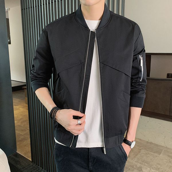 

add jacket, spring and autumn coat, work casual fashion, loose clothes, business, men's overweight, baseball size, fat man, Black;brown